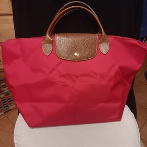 LONGCHAMP Le Pilage red karge foldable tote, shoulder bag